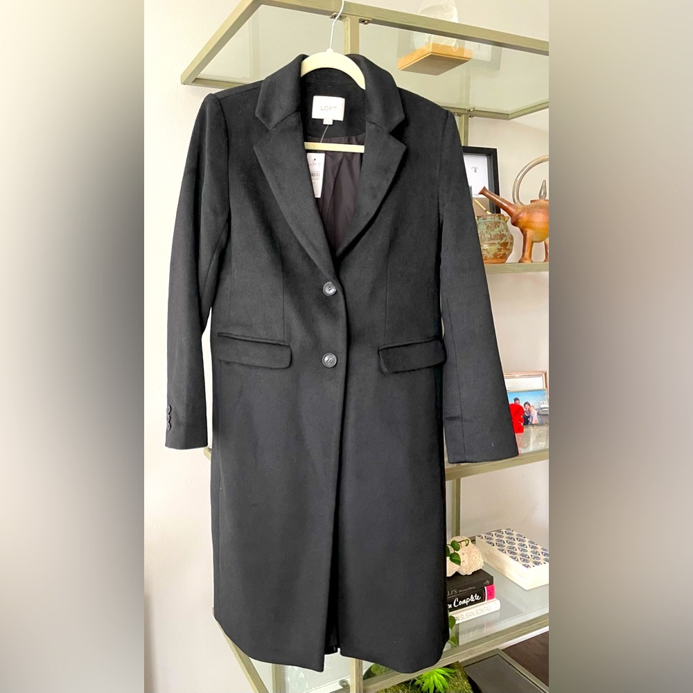 Single-Breasted Long Top Coat